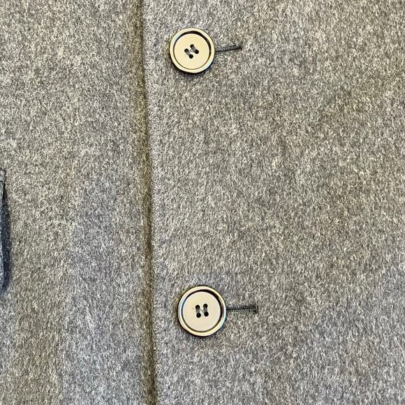 Franco's Mens XL Vintage 100% Cashmere Karamai Full Length Dress Coat Charcoal - Picture 12 of 16